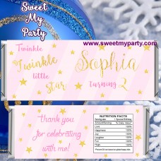 Twinkle Twinkle Little star candy bar wrappers,Twinkle Little Star birthday candy bar wrappers,(004)